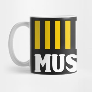 Downloading Muscles - New Years Resolution Workout Mug